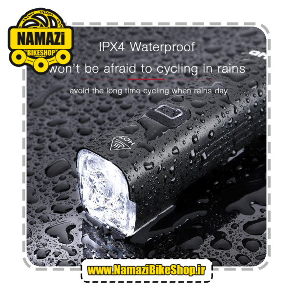 چراغ جلو ۱۰۰۰ لومن GIYO 1000LM Bicycle Light Front Lamp USB Rechargeable Waterproof Bike Headlight 4800 mAh Aluminum Ultralight Flashlight EOS530 - تصویر 2