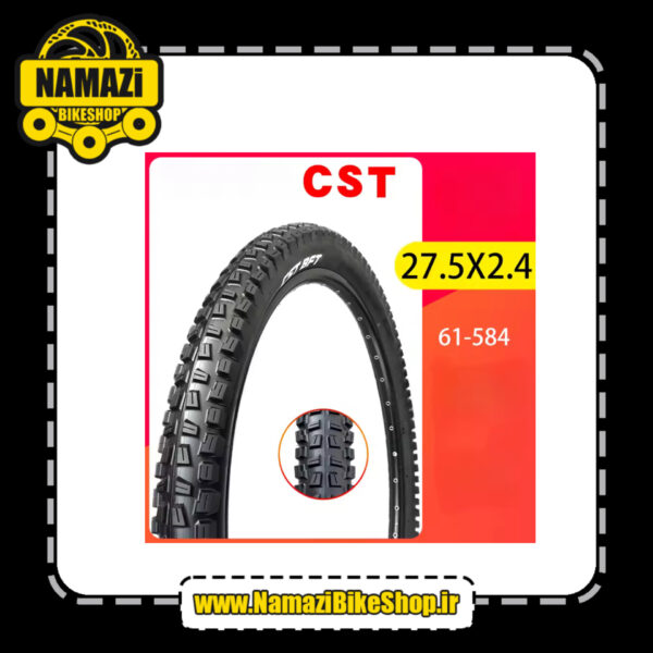 لاستیک دوچرخه CST سایز 27.5 پهنای 2.40