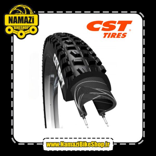 لاستیک دوچرخه CST سایز 27.5 پهنای 2.40 - تصویر 5
